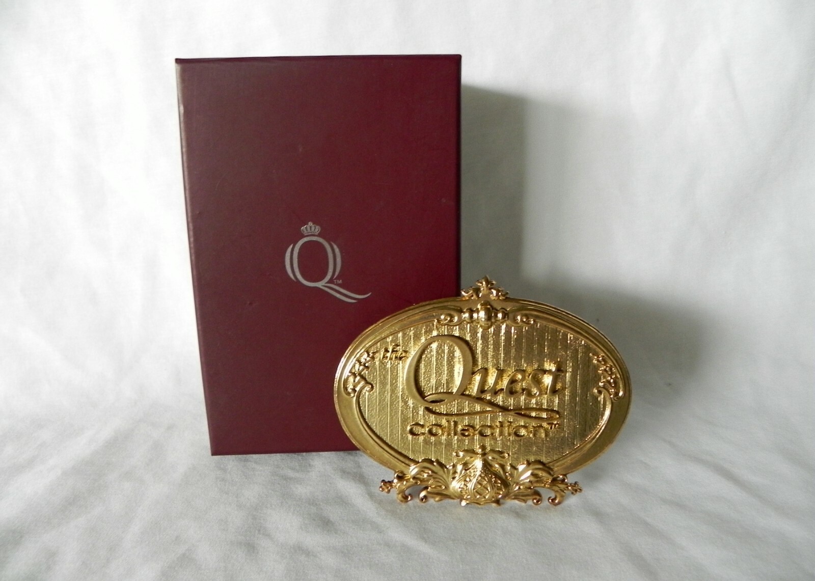 QUEST COLLECTION LOGO Gold Advertising Sign