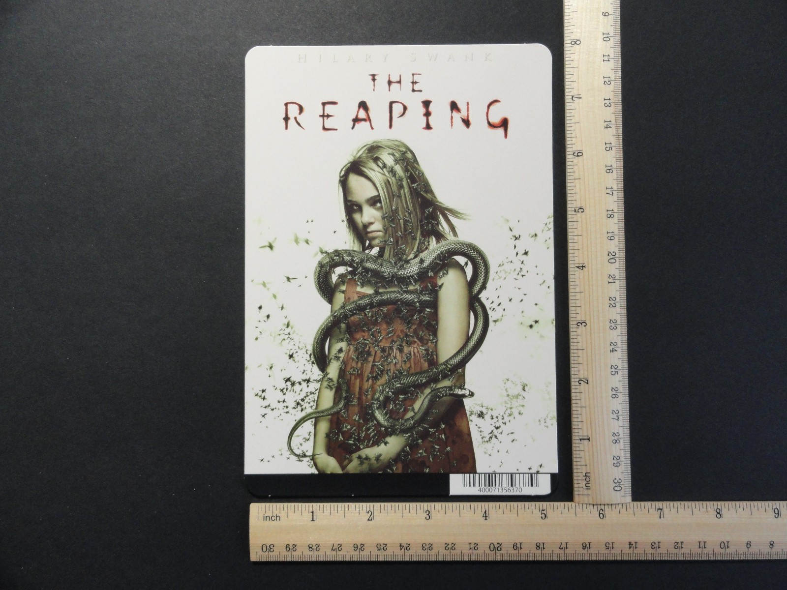 THE REAPING ( HILARY SWANK ) BLOCKBUSTER VIDEO STORE BACKER CARD