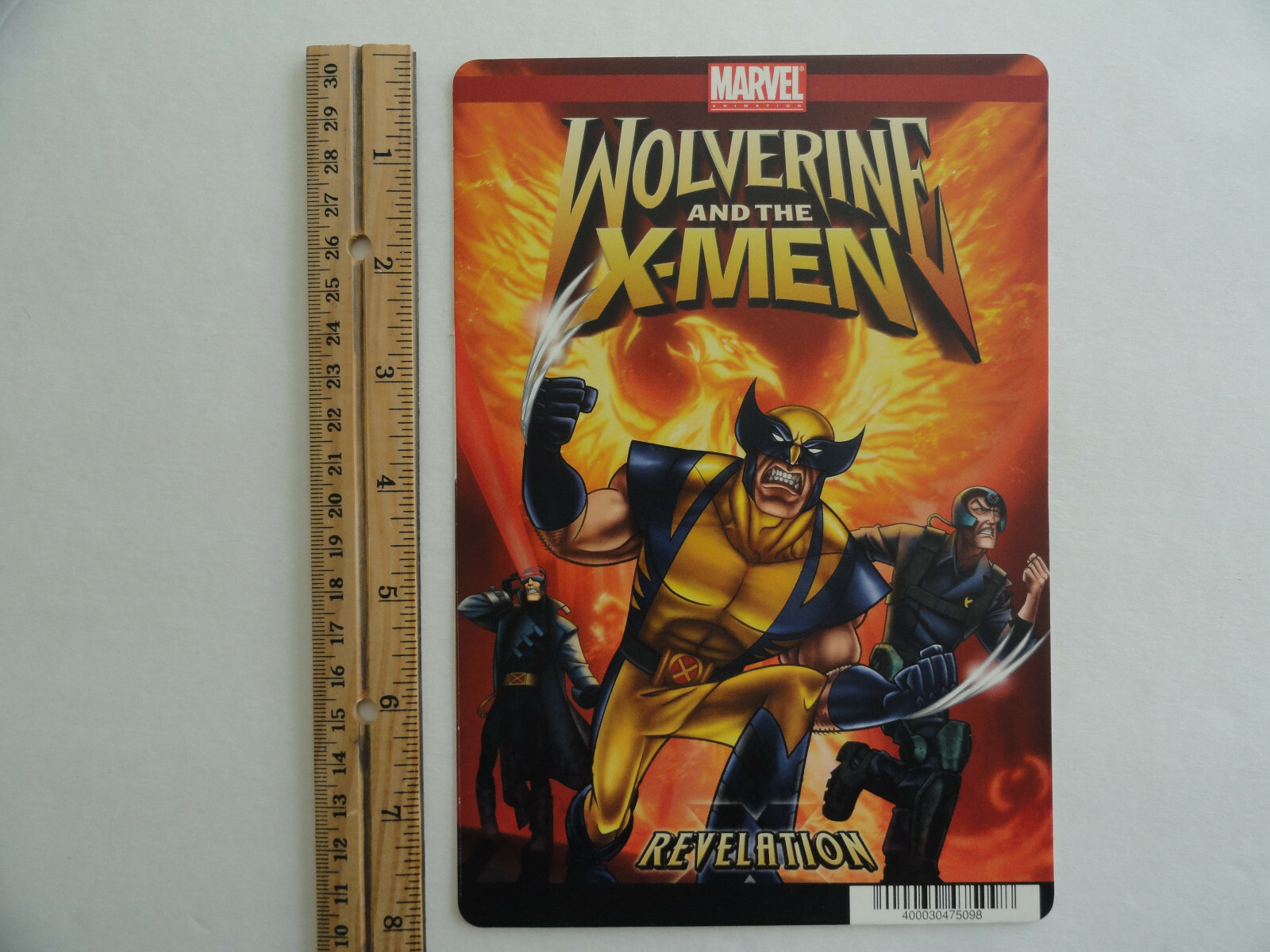 WOLVERINE AND THE X-MEN REVELATION BLOCKBUSTER VIDEO BACKER CARD 5″X8″ NO MOVIE