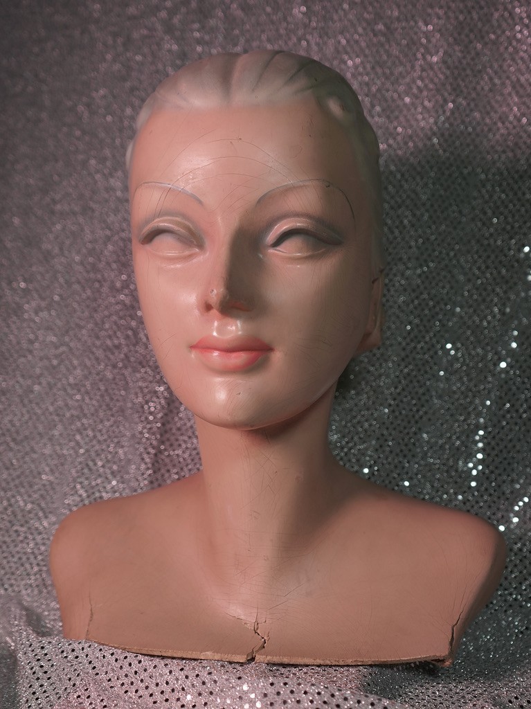 Vintage Art Deco Female Mannequin Head Bust Store Display Antique – Beautiful!