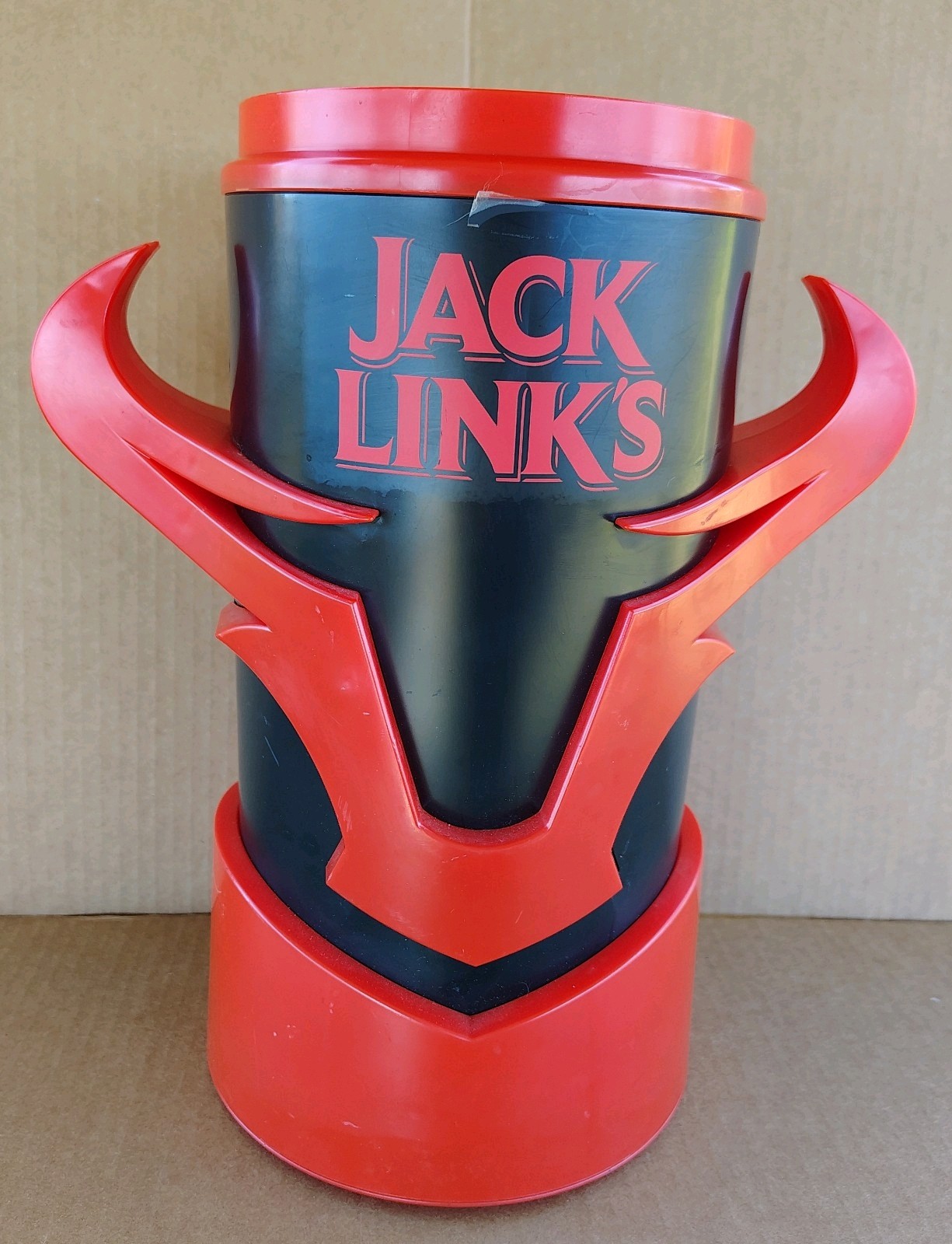 Jack Links Store Display Mug/Cup, Red And Black Bull Horns