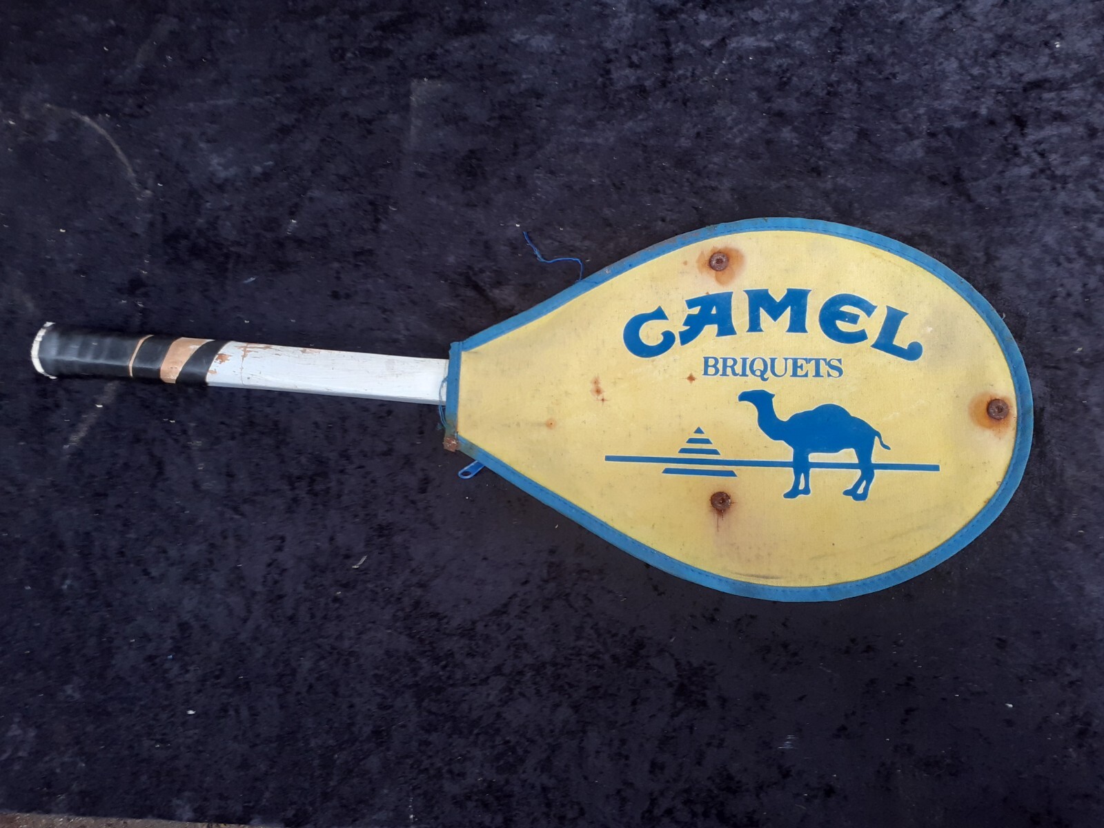 old Camel TRAINER GERCO tennis racket garage car motorcycle no enamelled,