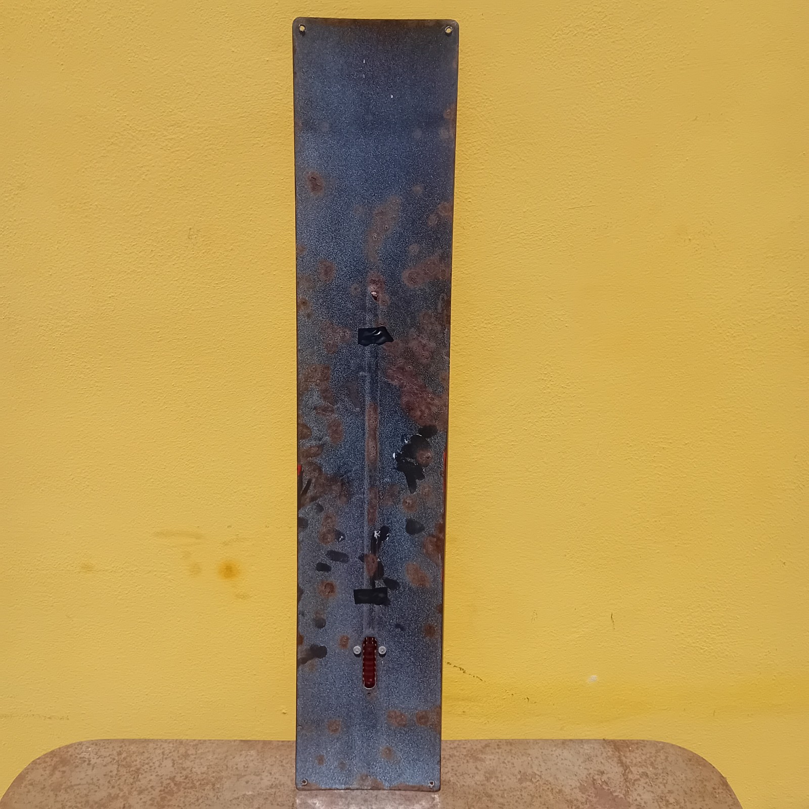Singer Enamel Thermometer Table Sign
