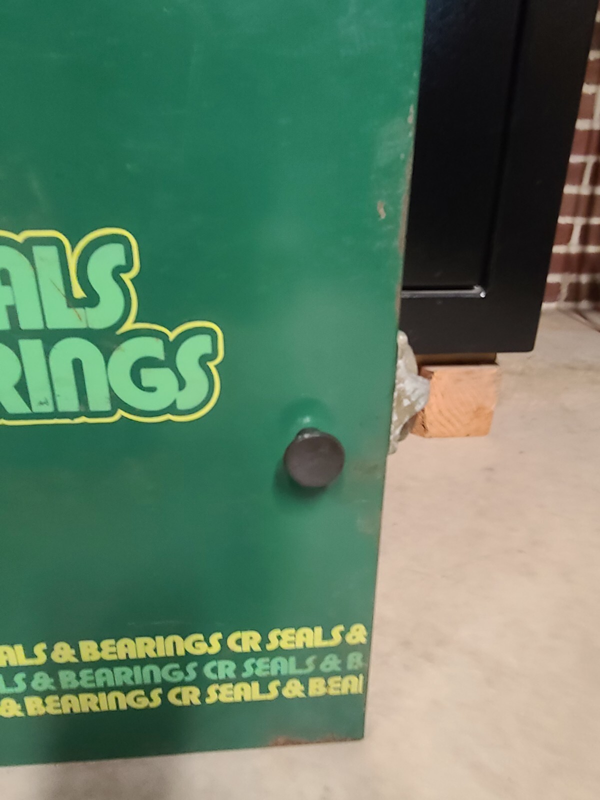 CR Oil Seals & Bearings Metal Parts Cabinet Man Cave Display Cabinet Industrial