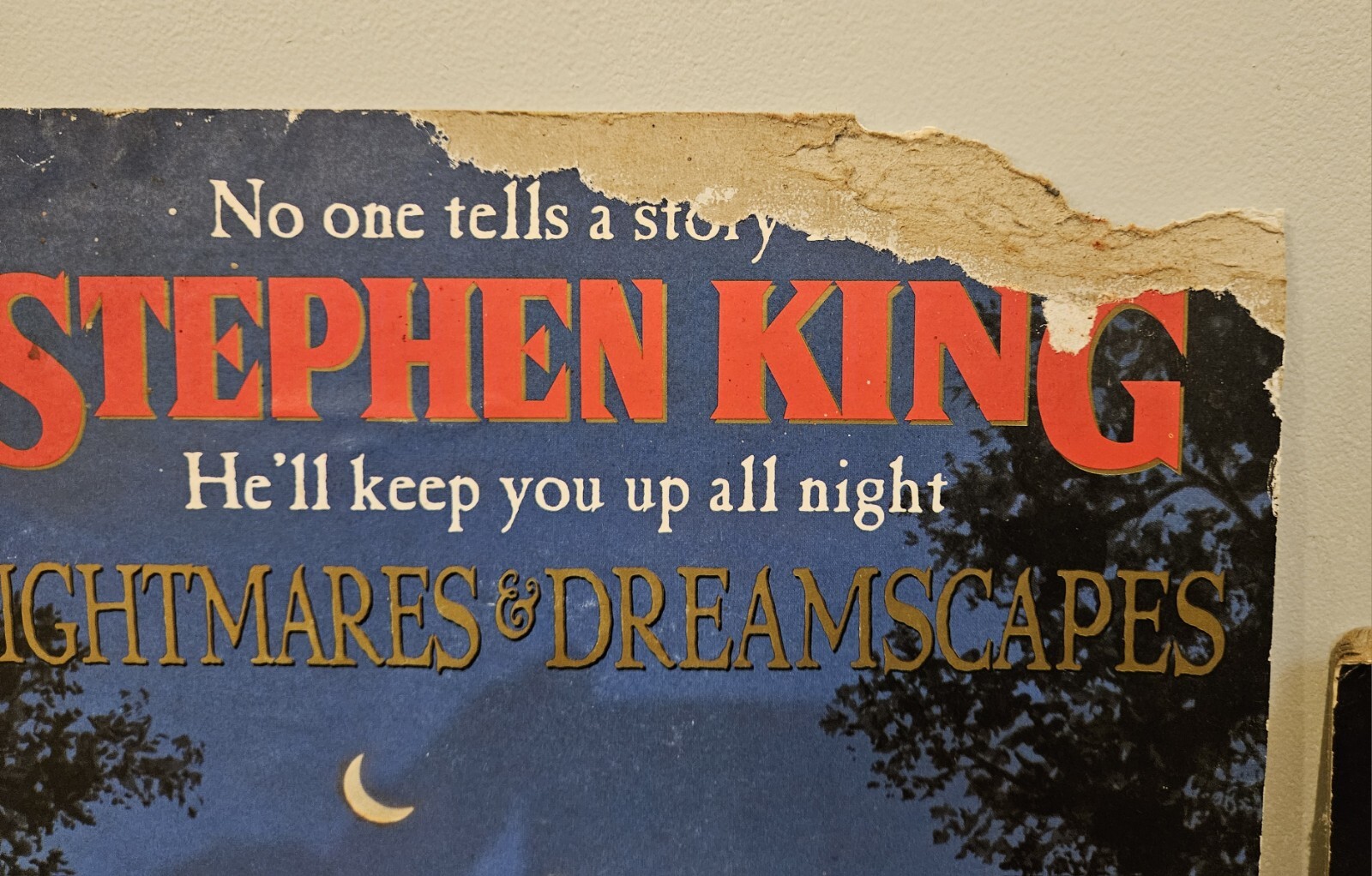 Stephen King Store Display Easel Lot of 4: Nightmares, The Stand; Needful; Rare