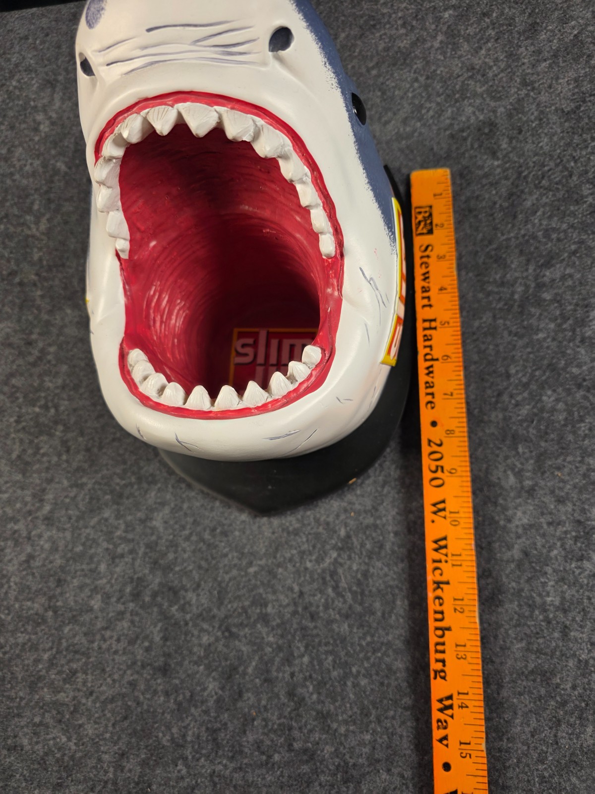 SLIM JIM Promotional Jaws Great White Shark Head Wall Mount Display