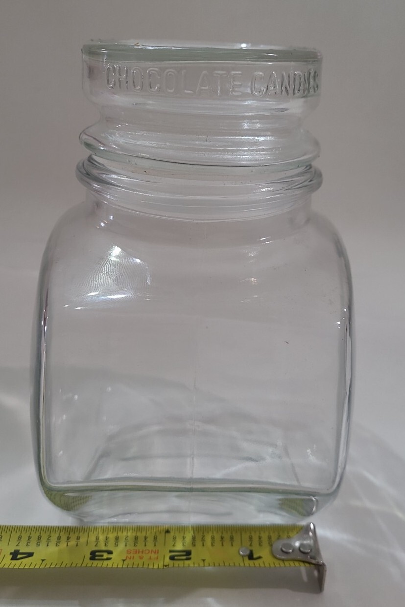 M&M Chocolate Candies United States Air Force 1947 40 years Glass Canister Jar
