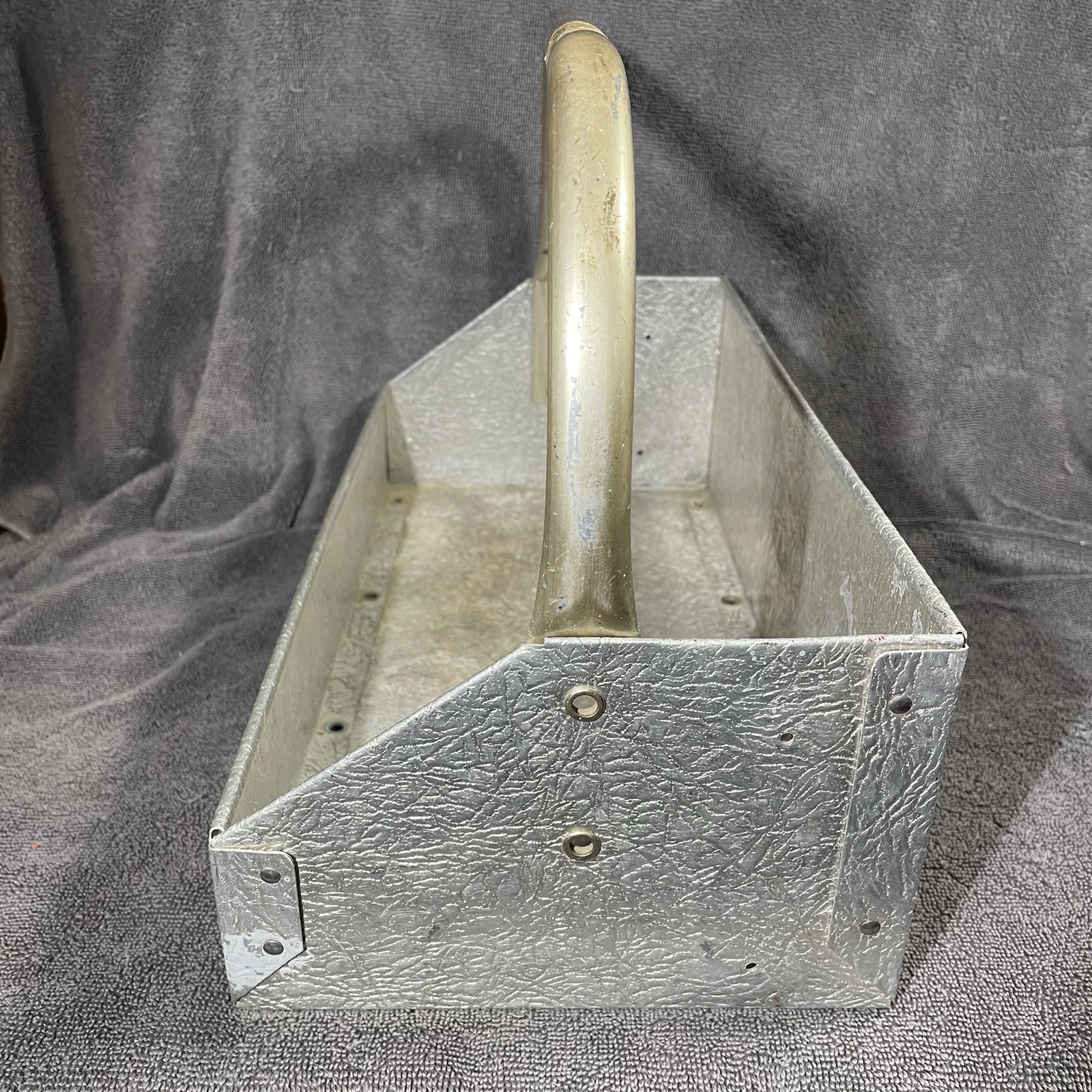 Watkins Products Silver Salesman Samples Metal Carrier Display Tray Vintage