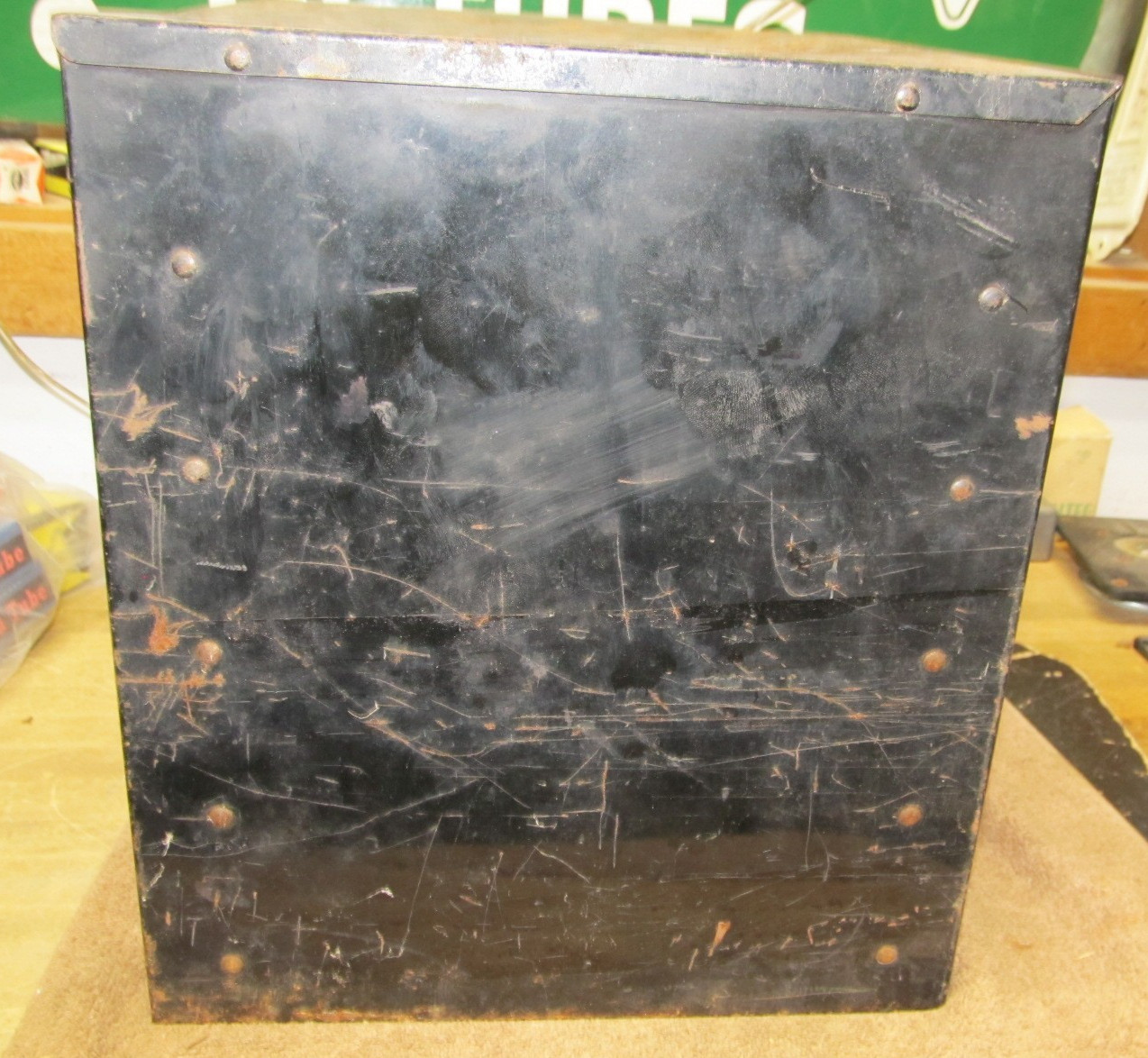 Vintage Imperial Genuine Brass Fittings 5 Drawer Metal Cabinet