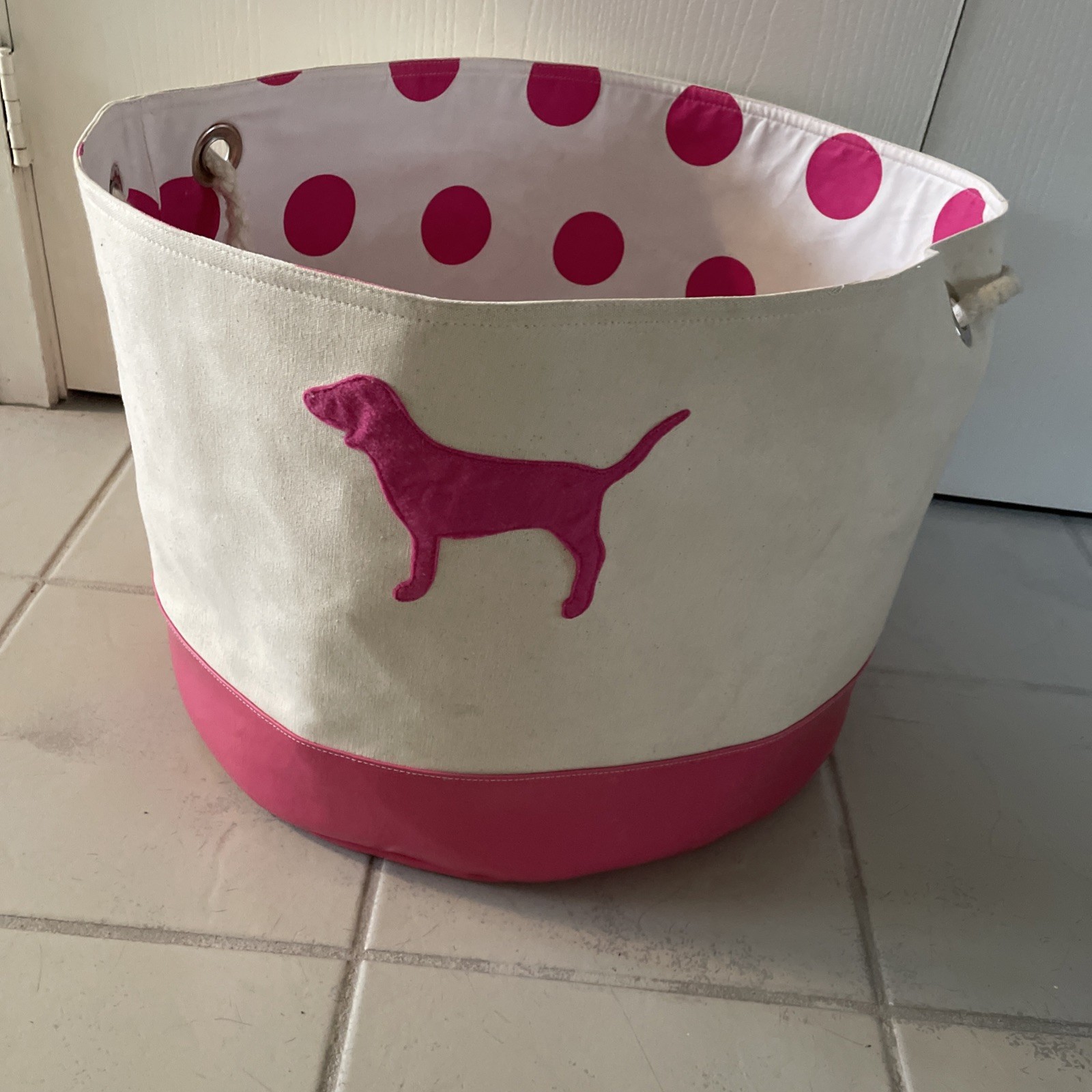 Victoria’s Secret Pink Store Display Canvas Large Bin Prop Collectible Rare