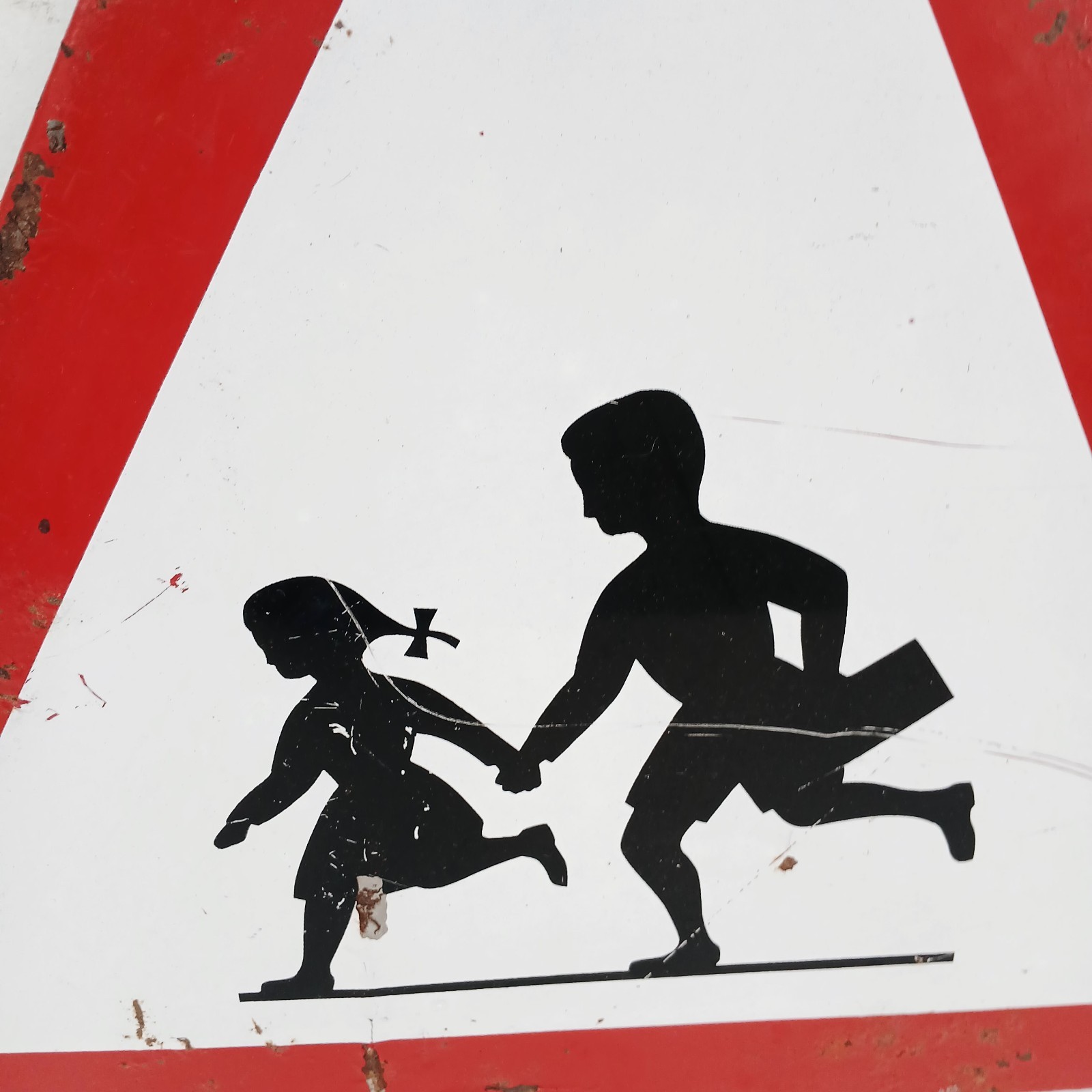 Vintage 1960s France Enamel Sign