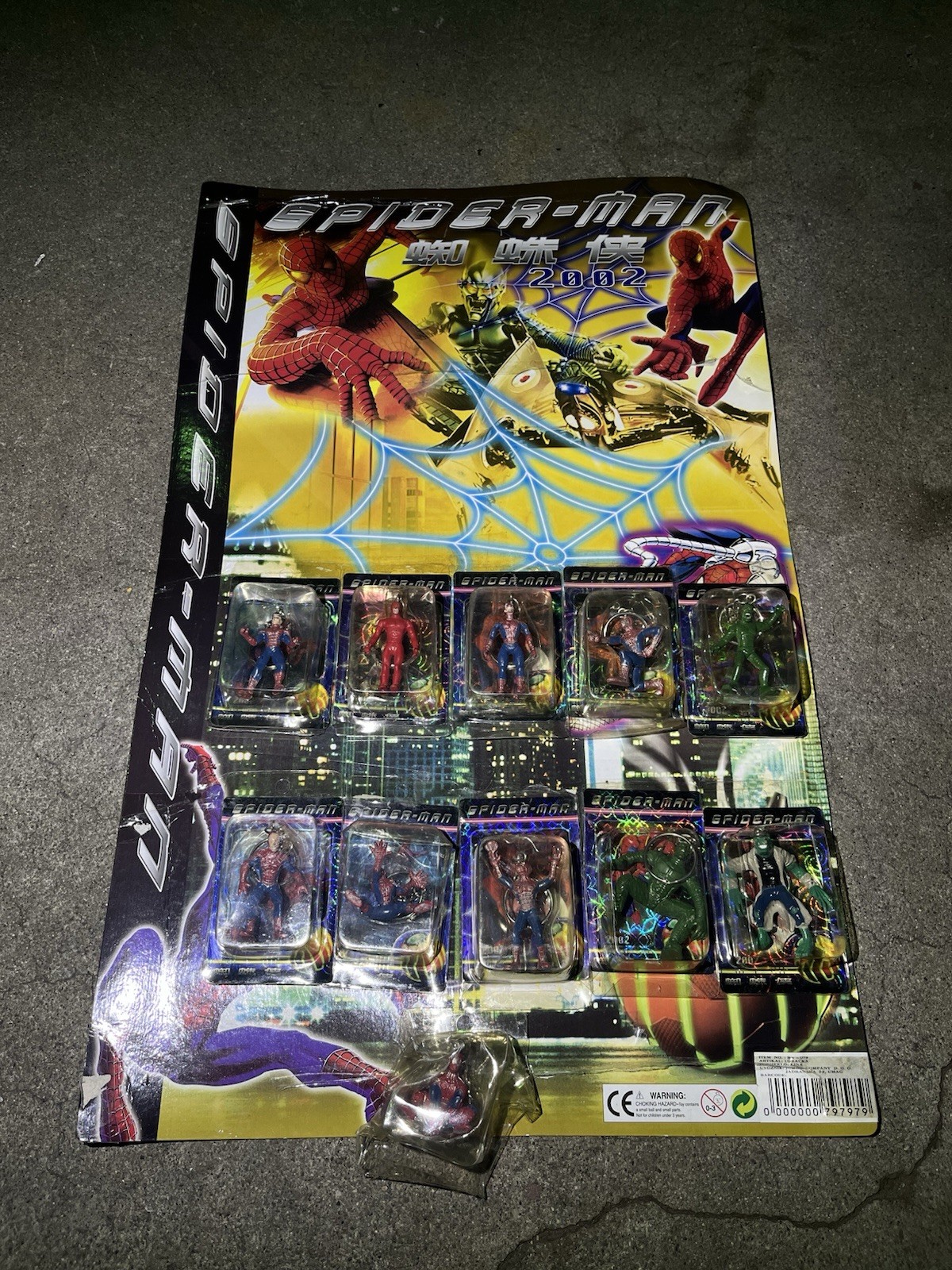 Vintage Bootleg 2002 Spiderman Promo Liquor Store Keychain Display Poster Rare