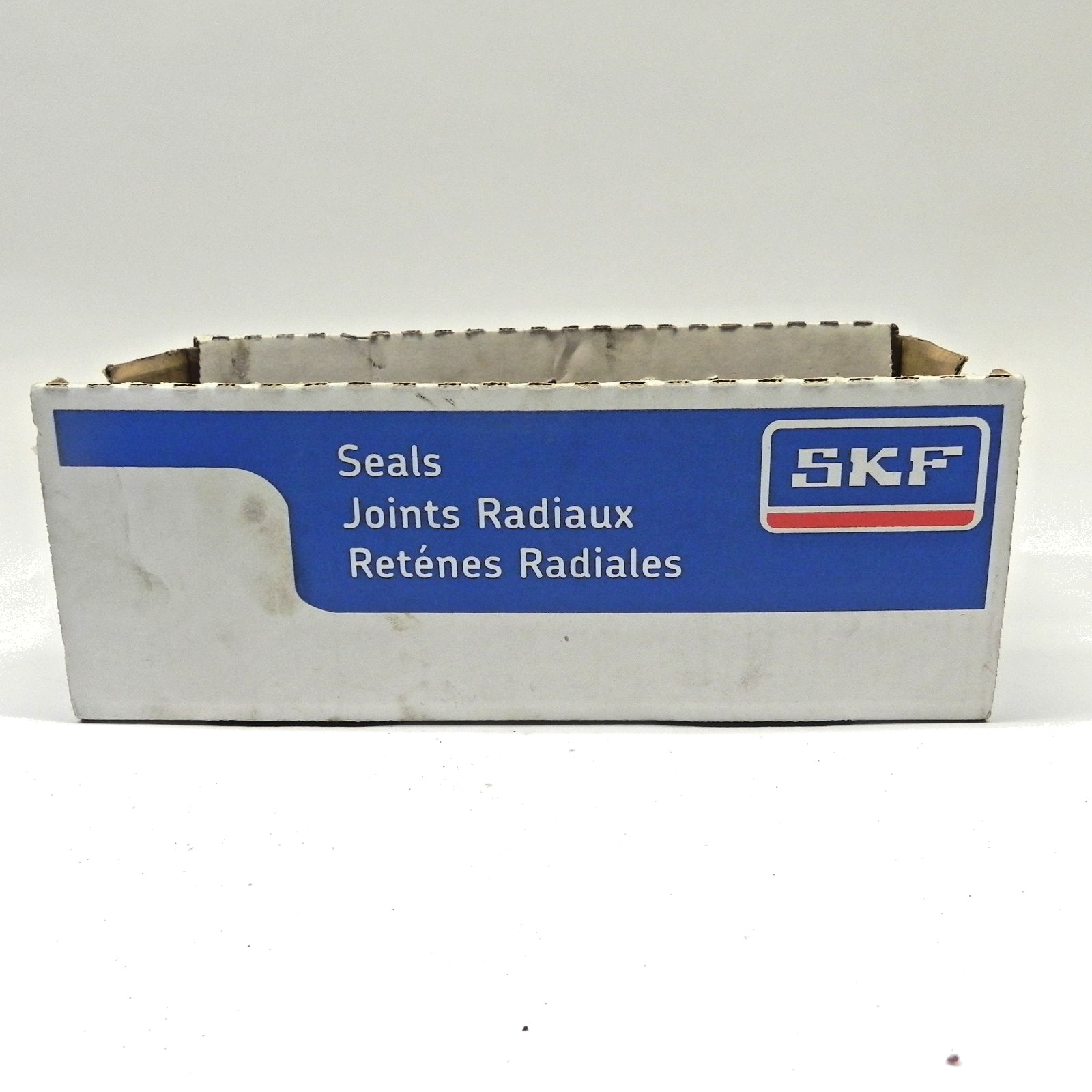 SKF SEALS & BEARINGS SERVICE STATION COMPONENTS CARDBOARD BOX EMPTY DISPLAY USED