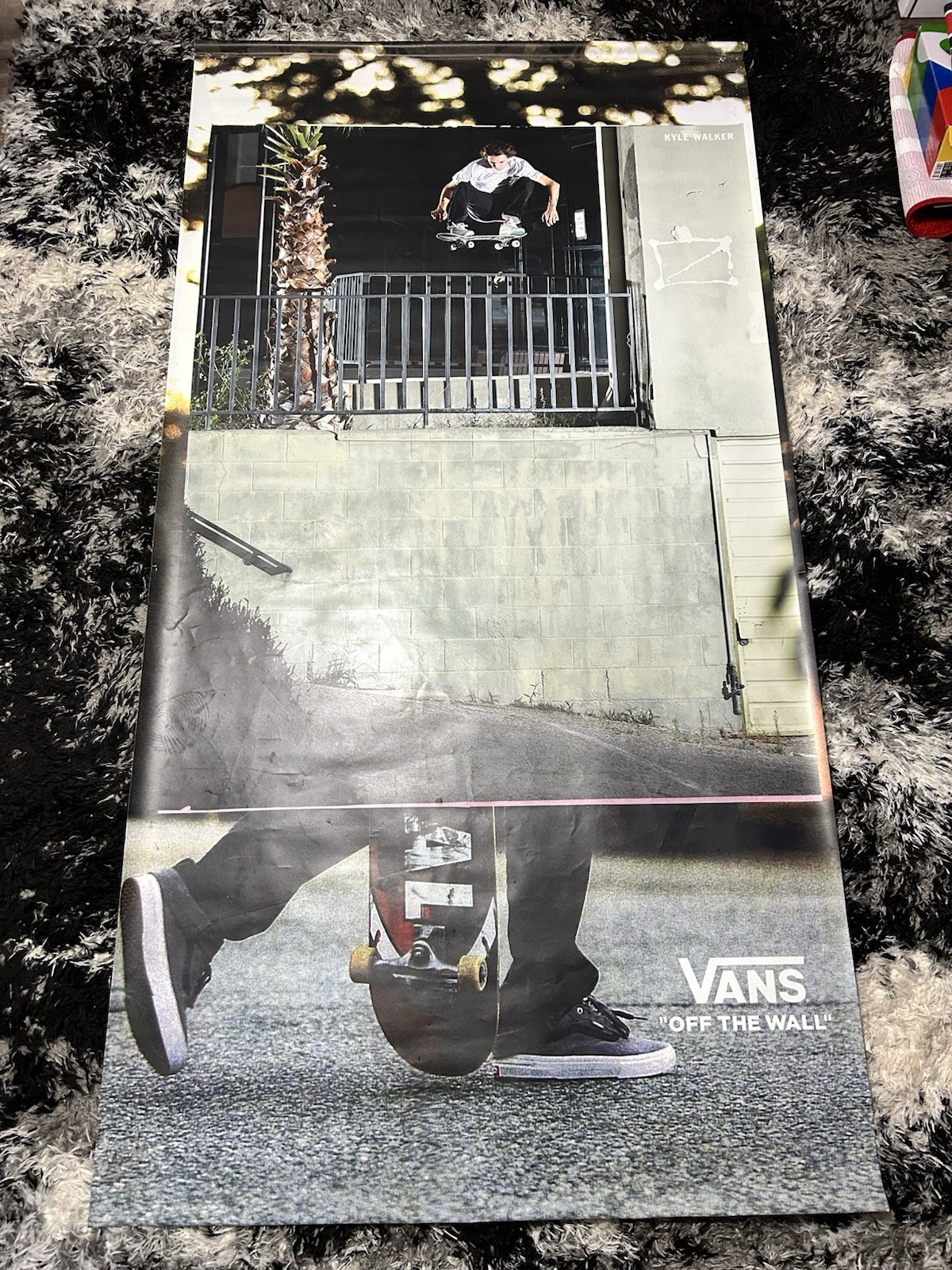 VANS Off The Wall Kyle Walker Pro Large Advertisement Banner Vinyl 91”x48”