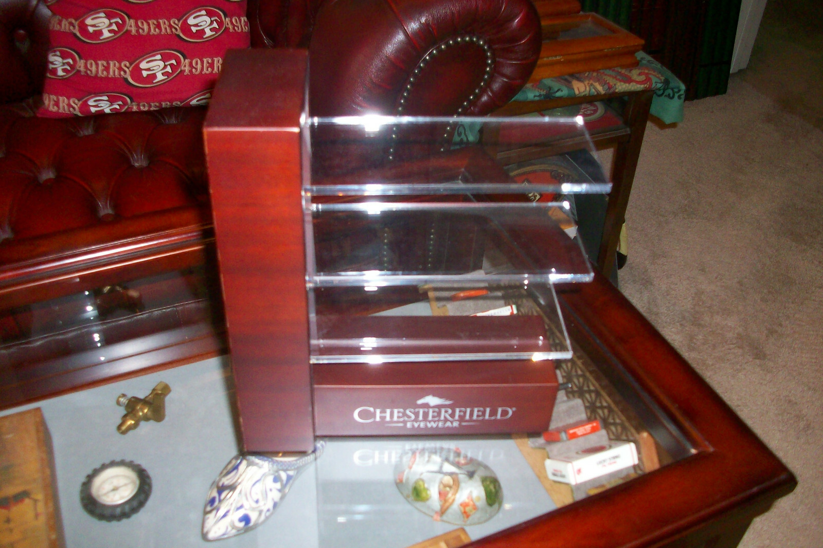Rare Vintage Advertising eyewear display….Chesterfield eyewear