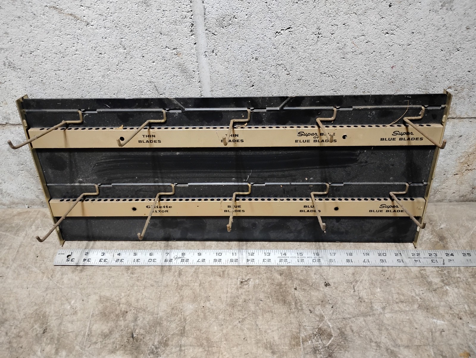 Vintage Gillette Razor Blade Store Display-Metal Advertising Product Display #22
