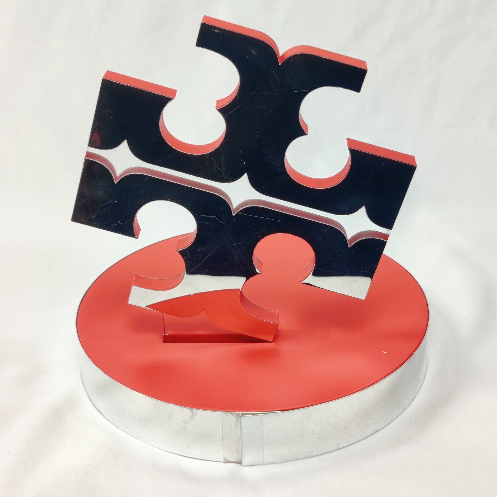 Tory Burch Logo Reva Acrylic Sublime Perfume Table Top Display Advertising Sign