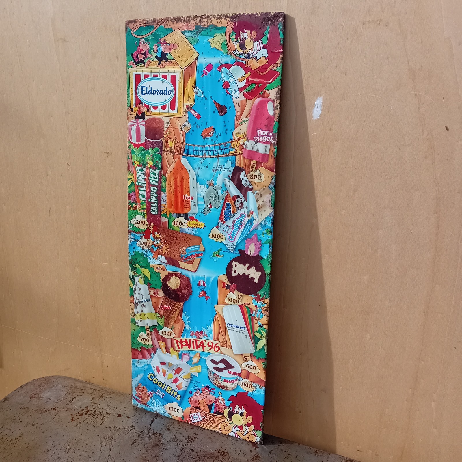 1996 Eldorado Ice Cream Table Sign