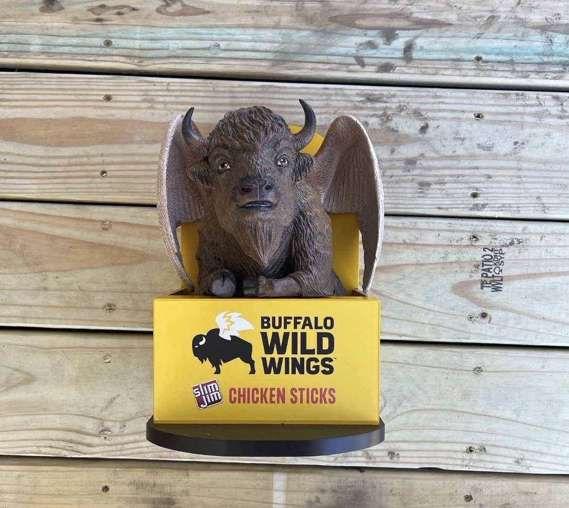 Slim Jim x Buffalo Wild Wings Counter Display Chicken Sticks Promo Statue NEW