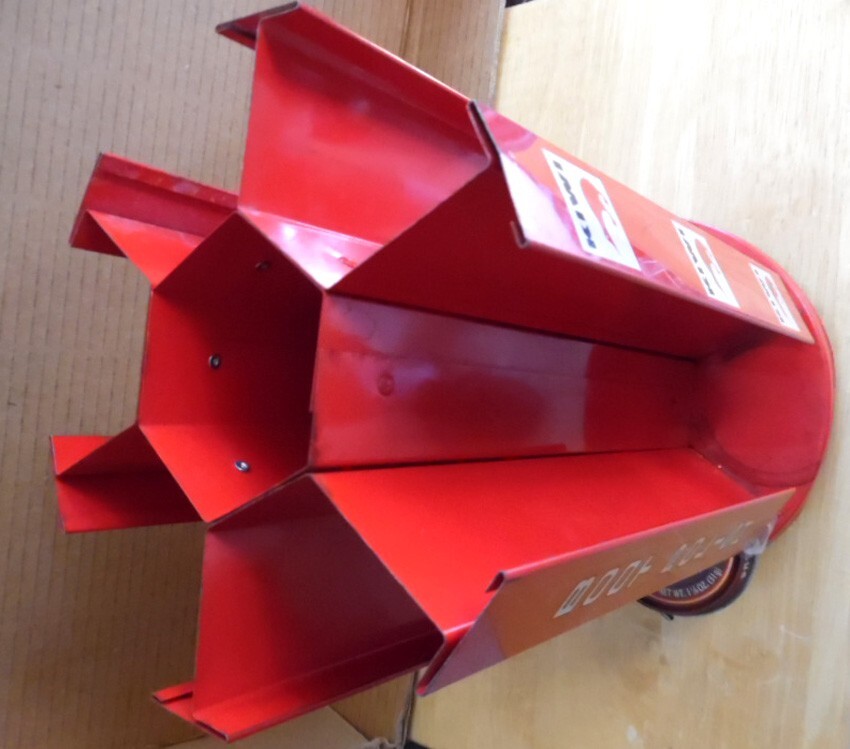 2 Vintage Store Display KIWI Shoe Polish Shoe Shine Metal Racks, red one rotates