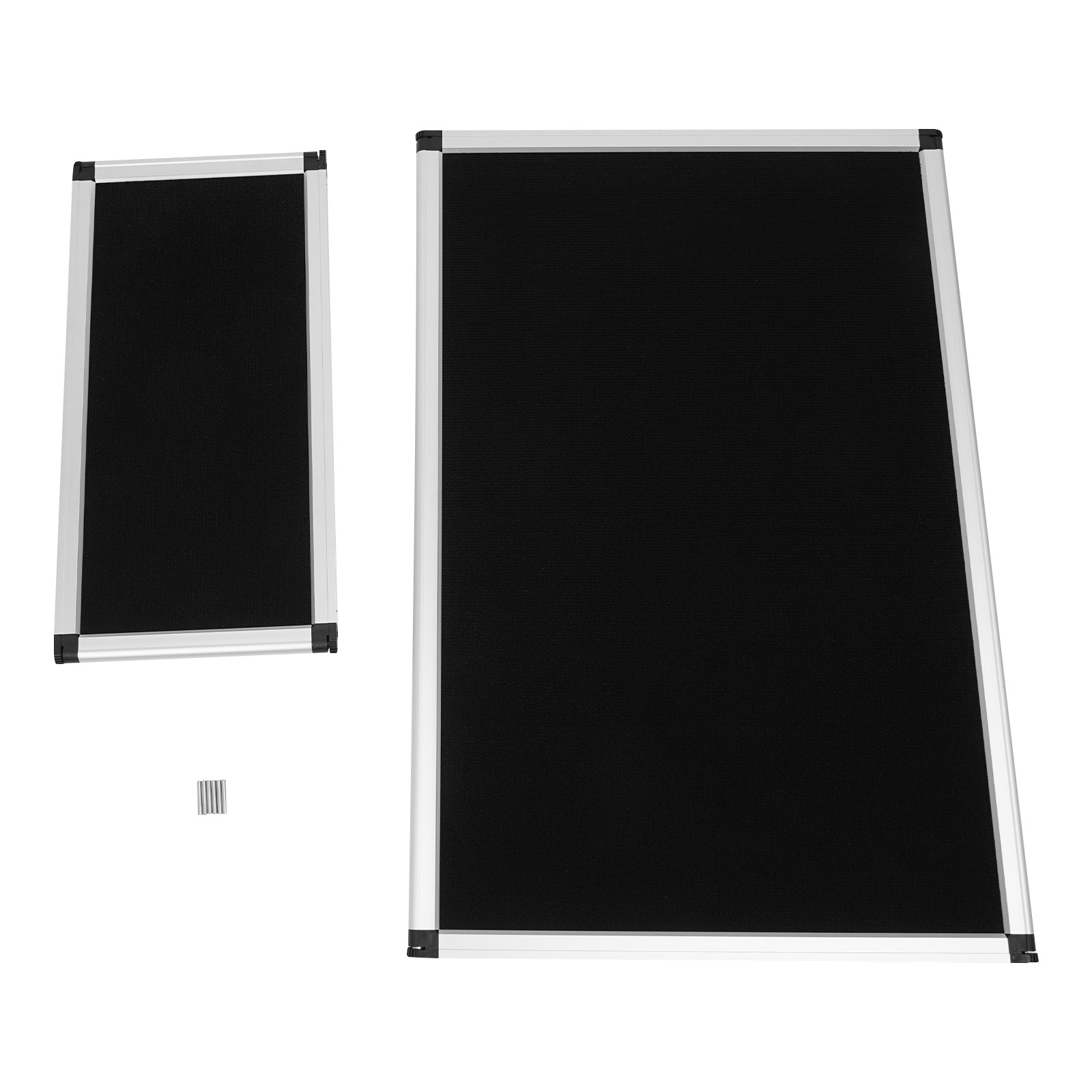 Black+Silve Trifold Poster Display Board, 3+1 Folding Display Board W/ Carry Bag