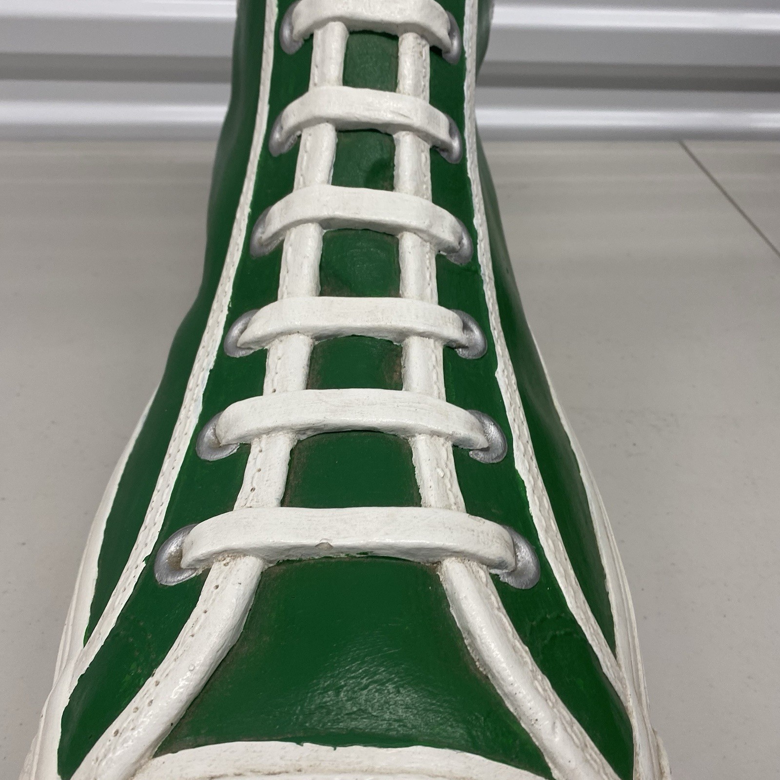 Amazing Vintage Bata Super Shoe Green Boston Celtics Store Display Advertisement