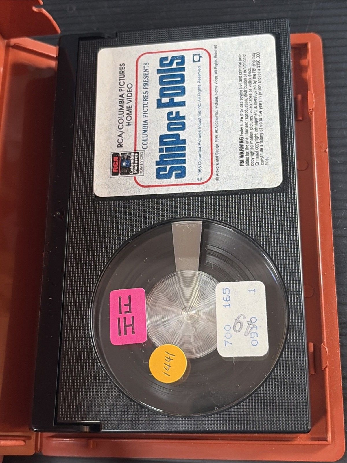 Vtg Discount Video Store Beta Rental Case Box Ephemera Nostalgia Ship Of Fools