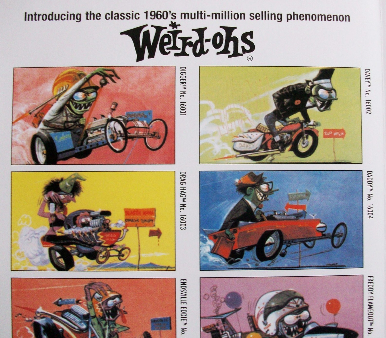 Hawk Weird-Ohs Model Kits Figures 2006 Store Display Flyer Poster Ad Monster Rod