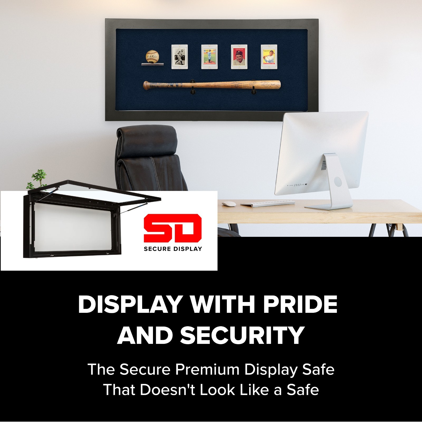 Luxury High Security Large Display Case for Collectables, Watches, Guitars, etc