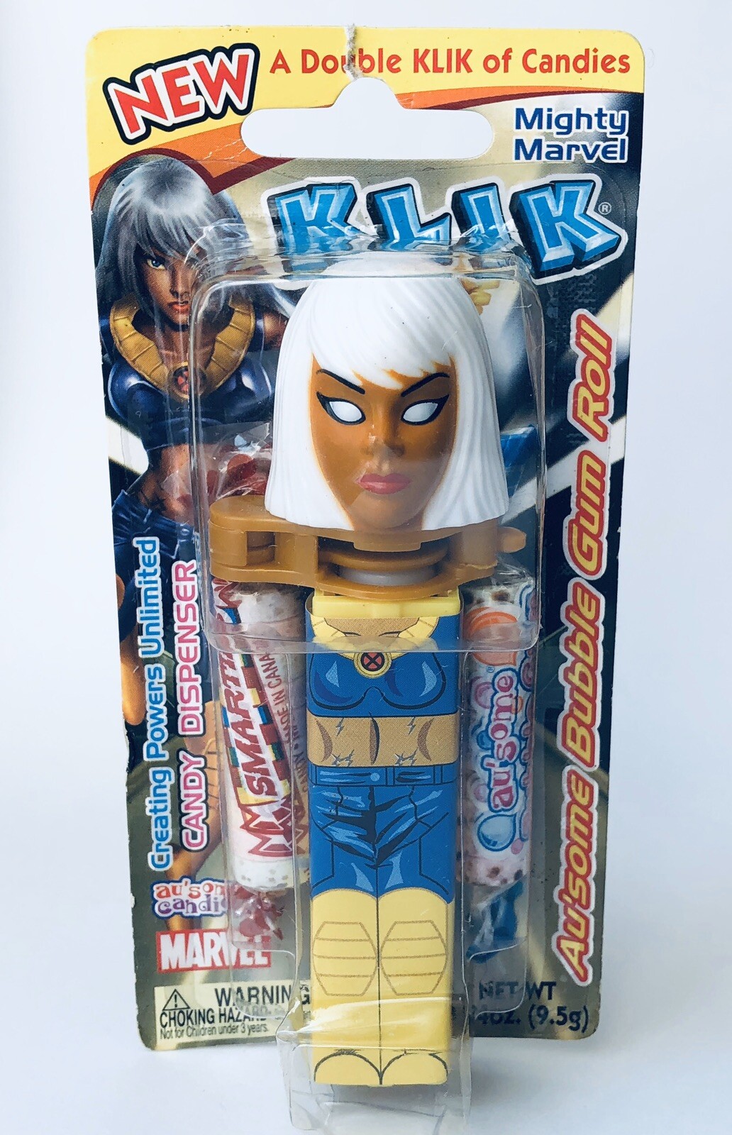Vintage 2003 KLIK Au’Some Candies STORM Candy container bubble gum PEZ