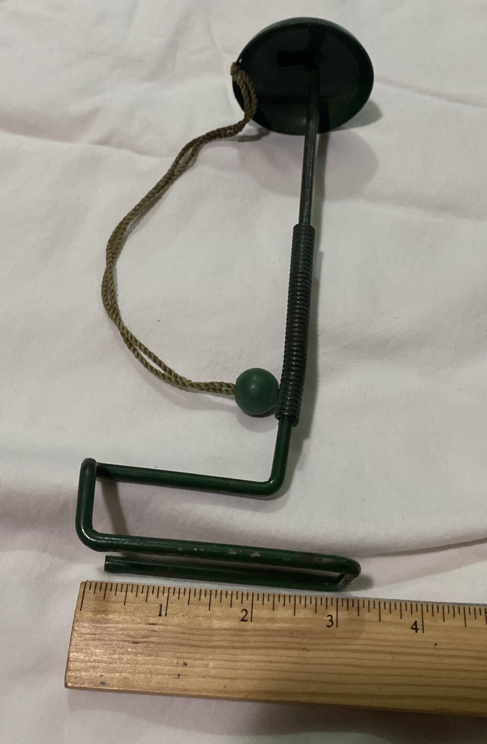 Vintage Hat or Wig Display Stand, Metal, Pullback String, Store Display 1920/30s