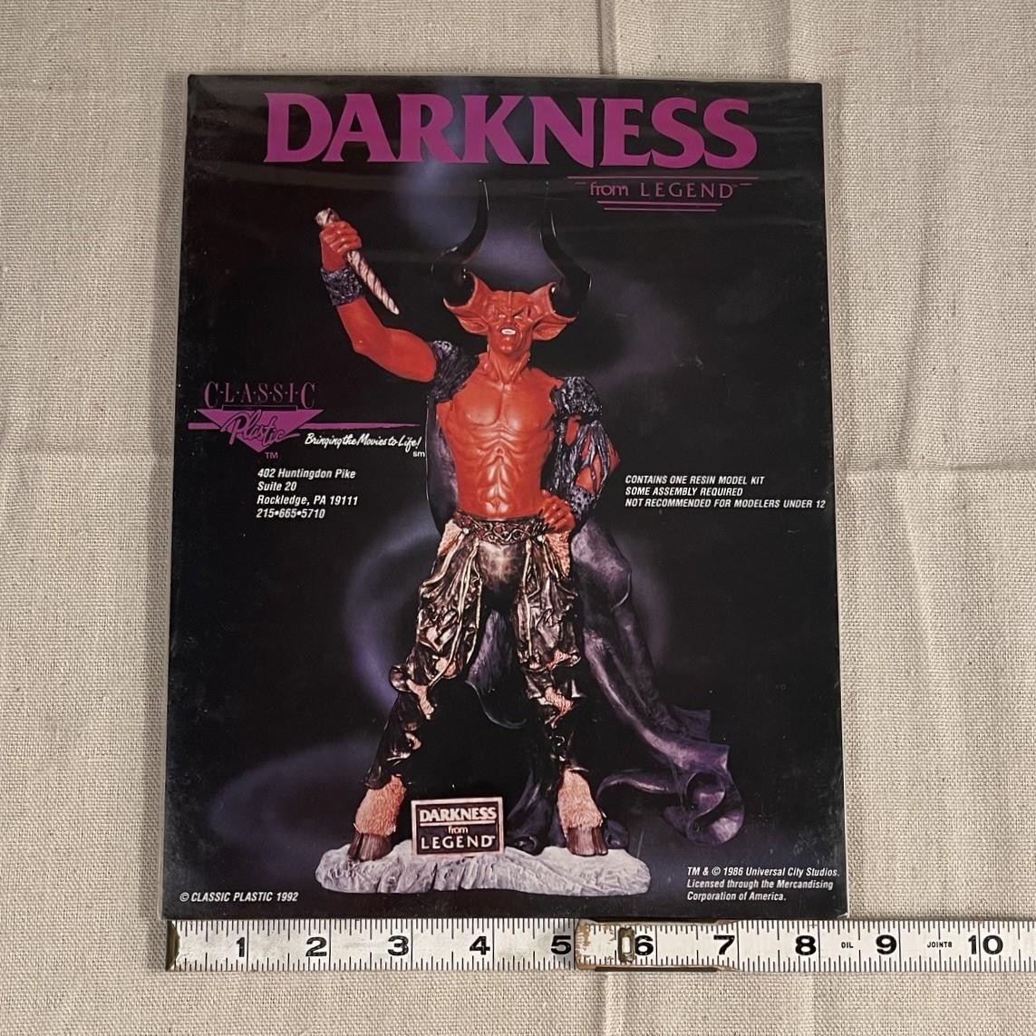 Classic Plastic 1992 Promo Counter Standee DARKNESS from LEGEND Model Kit Advert