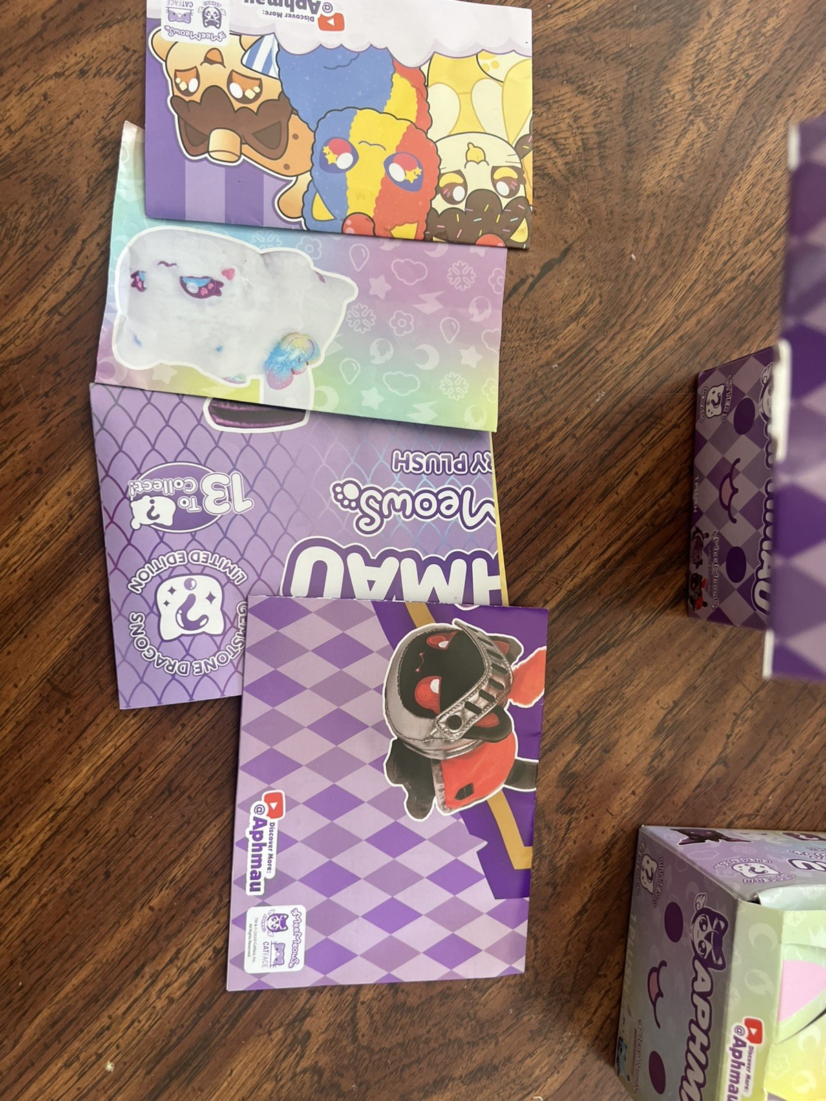 Aphmau Mystery MeeMeows Empty!!Display Boxes & Pamphlets multiple litters