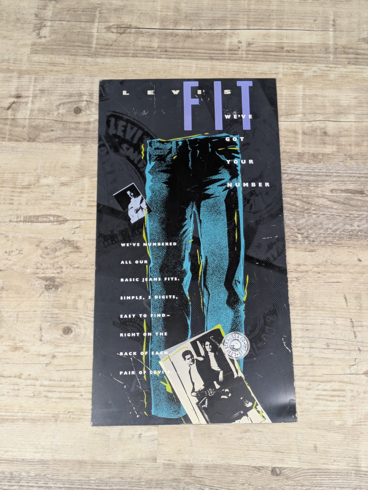 Vintage’s Levi’s Fit Metal Promo Sign Advertisment