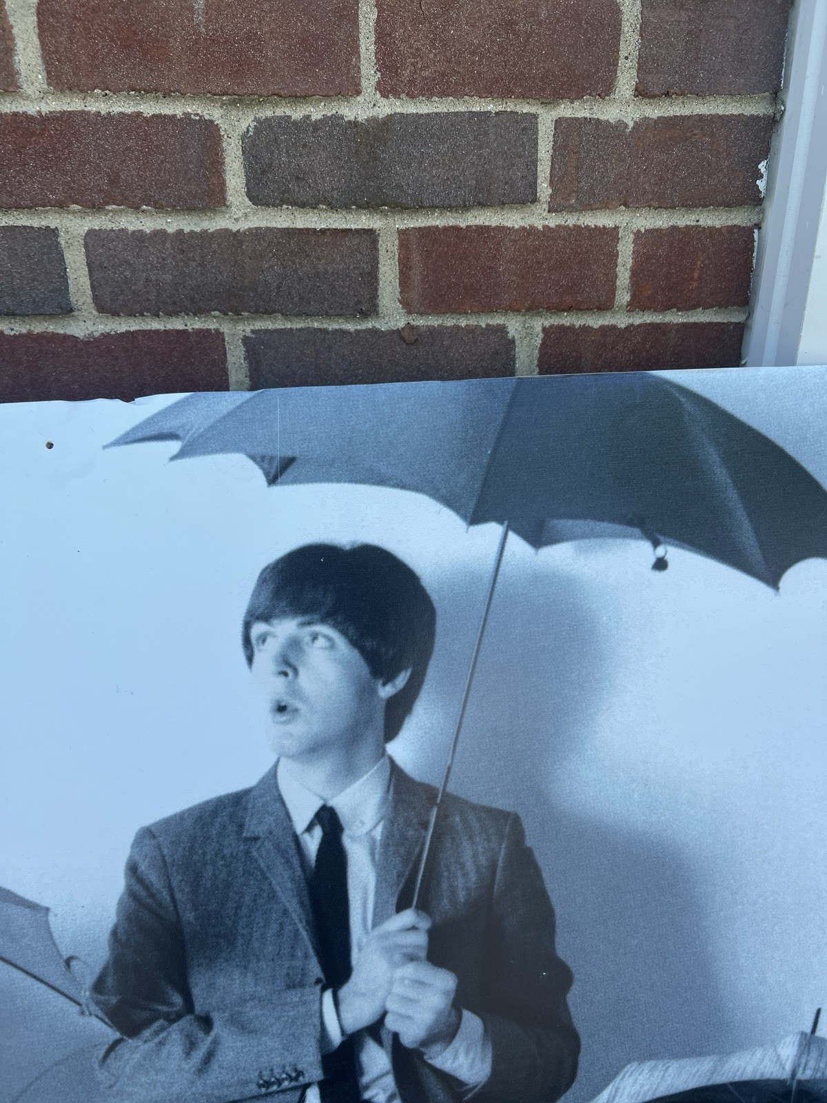 BEATLE’S POSTER Huge 46”x46” Black White Umbrellas -DEPT. Store On Board