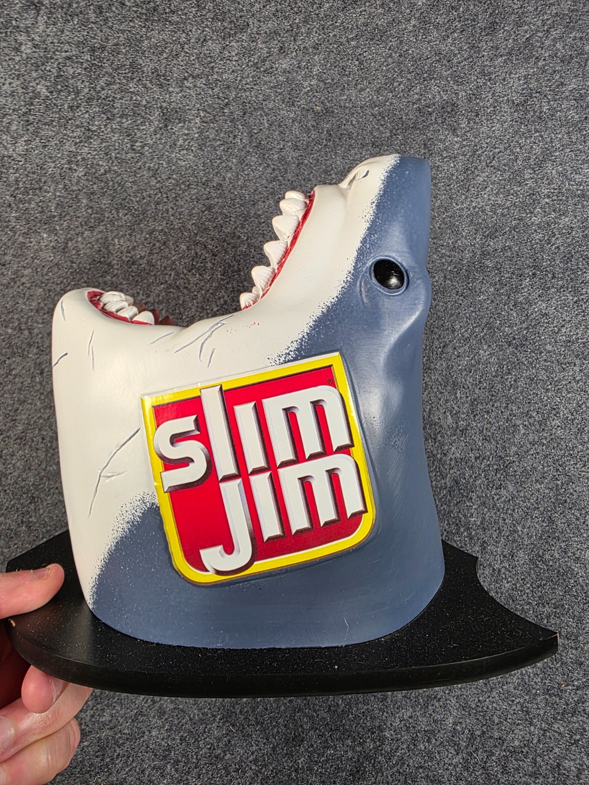 SLIM JIM Promotional Jaws Great White Shark Head Wall Mount Display