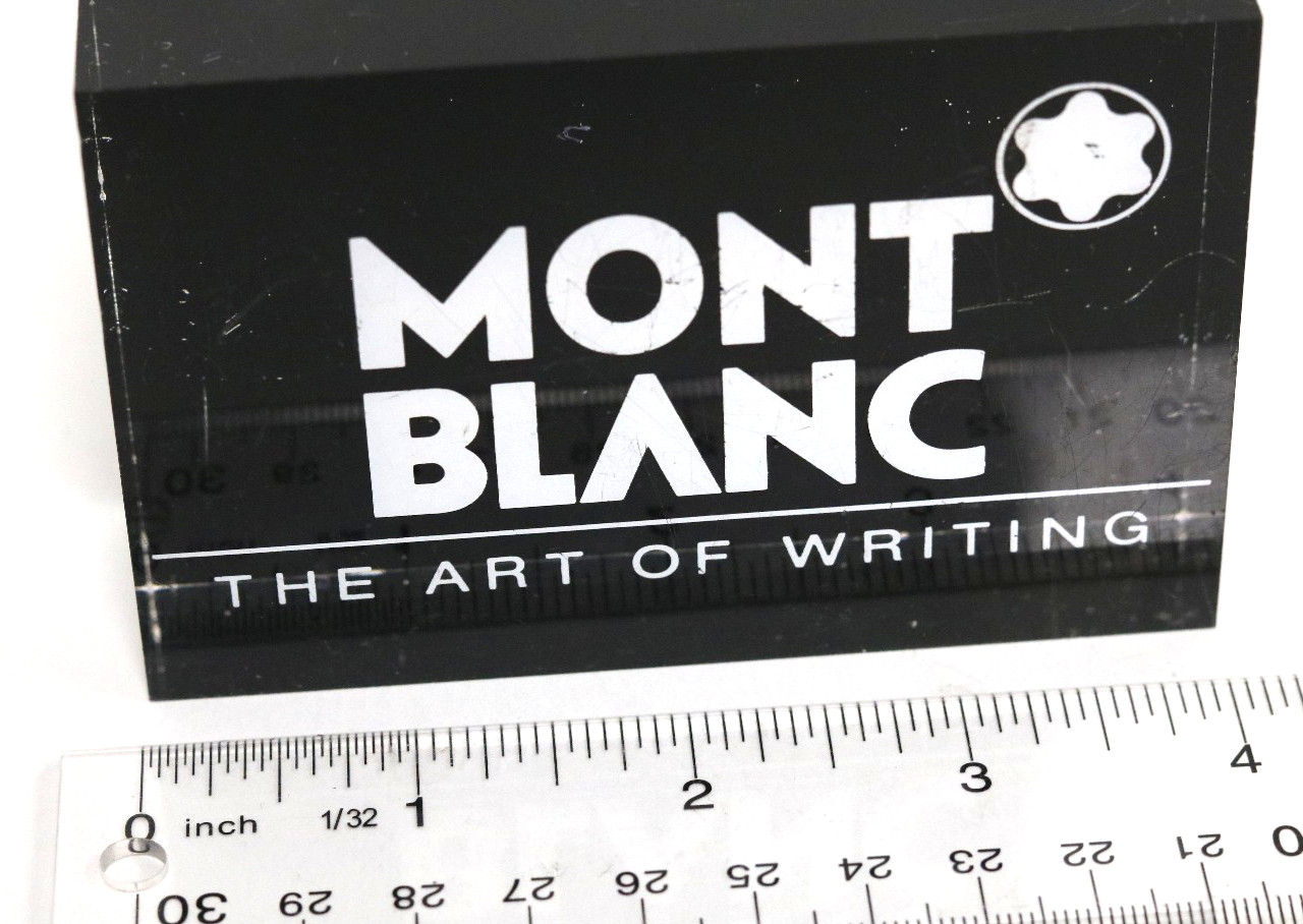 Authentic Montblanc The Art of Writing Lucite Store Display Sign