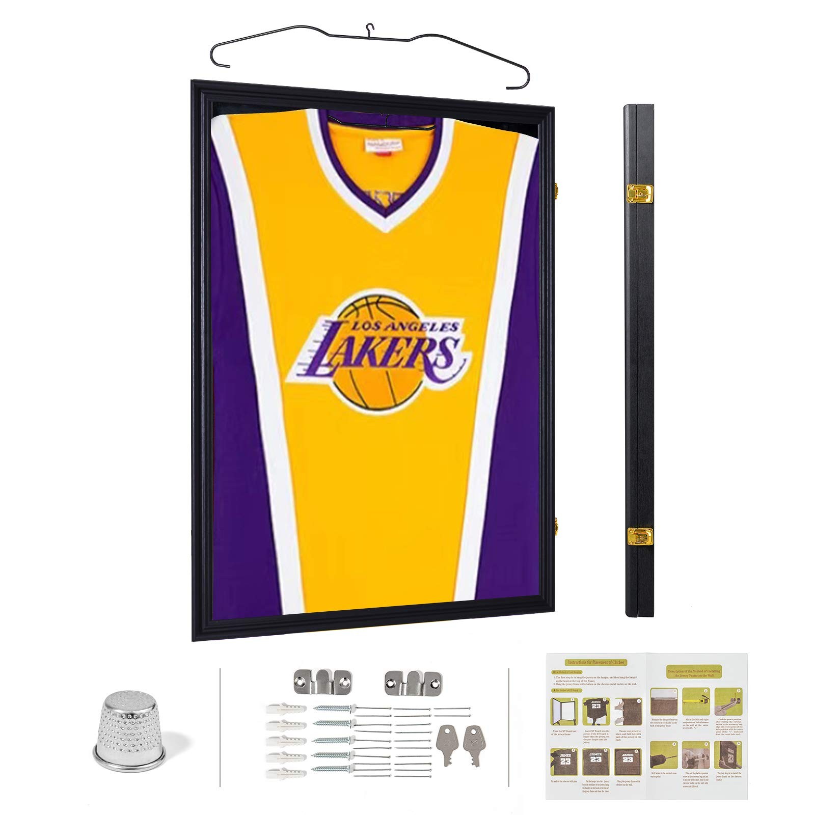 24″ x 32″ Jersey Display Case, Shirt Frame with UV Resistant Black
