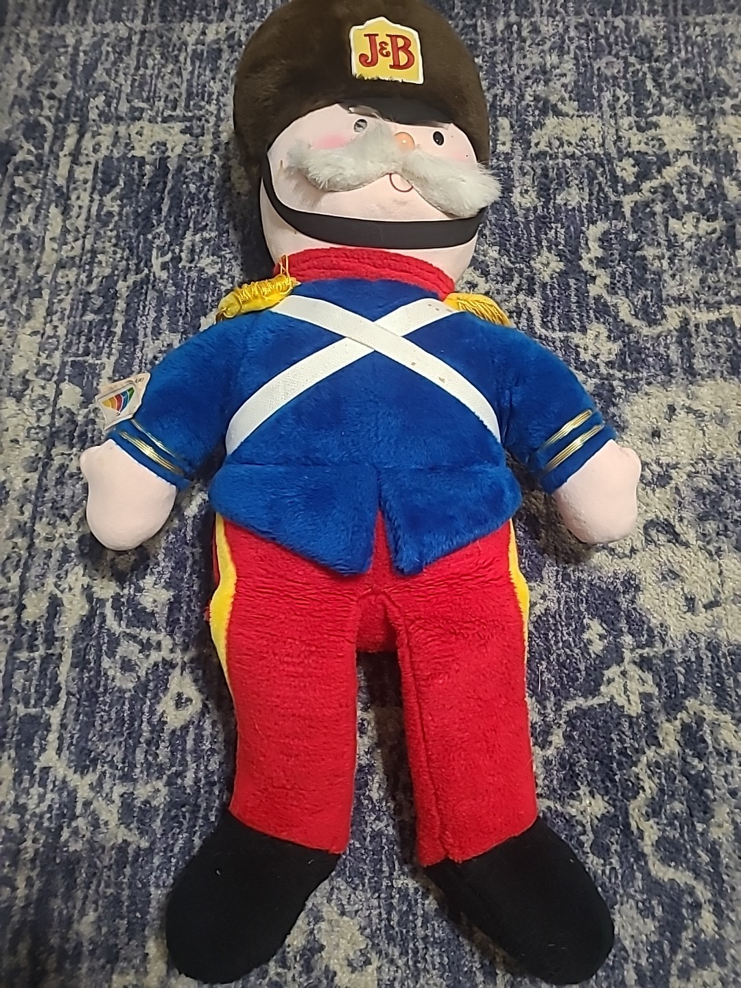 1987 Rare 40” J&B Liquor Christmas Nutcracker Jumbo Plush Display Holiday Decor