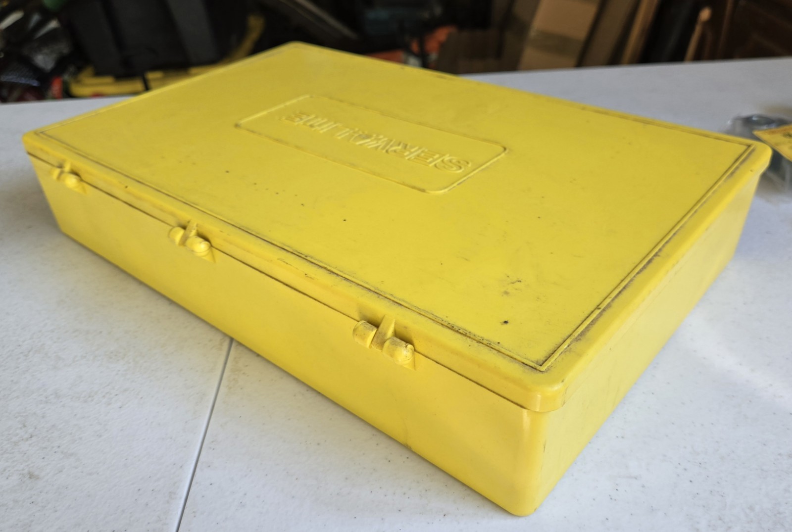 Large Serv-a-Lite Computer Grommets Storage Box Serv-a-lite Products Inc Empty