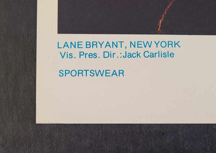 1978 LANE BRYANT, NEW YORK WINDOW DISPLAY PHOTO PRINT PLAYING WITH TWINE