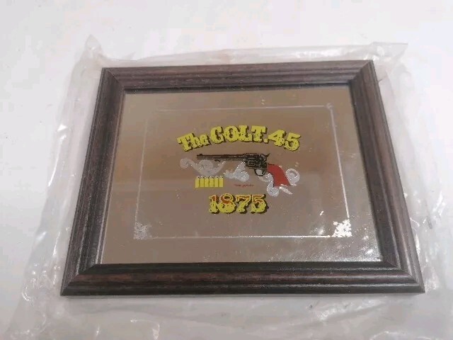 COLT 45 1875 Vintage Mirror Picture New