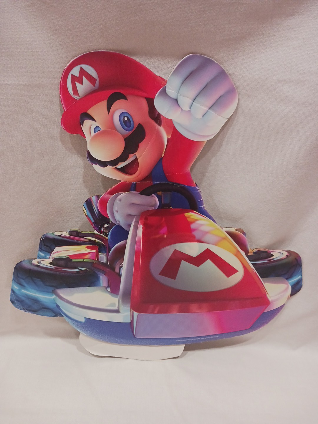 Nintendo Mario Kart 8 Cardboard Store Display Game Stop Promo Standee 23″ H C