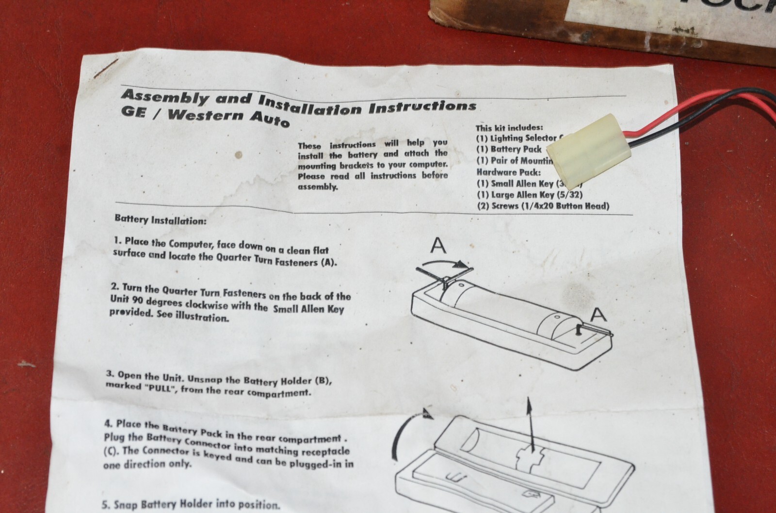 GE Western Auto Truck Lighting Selection Guide Light Bulb Application Computer