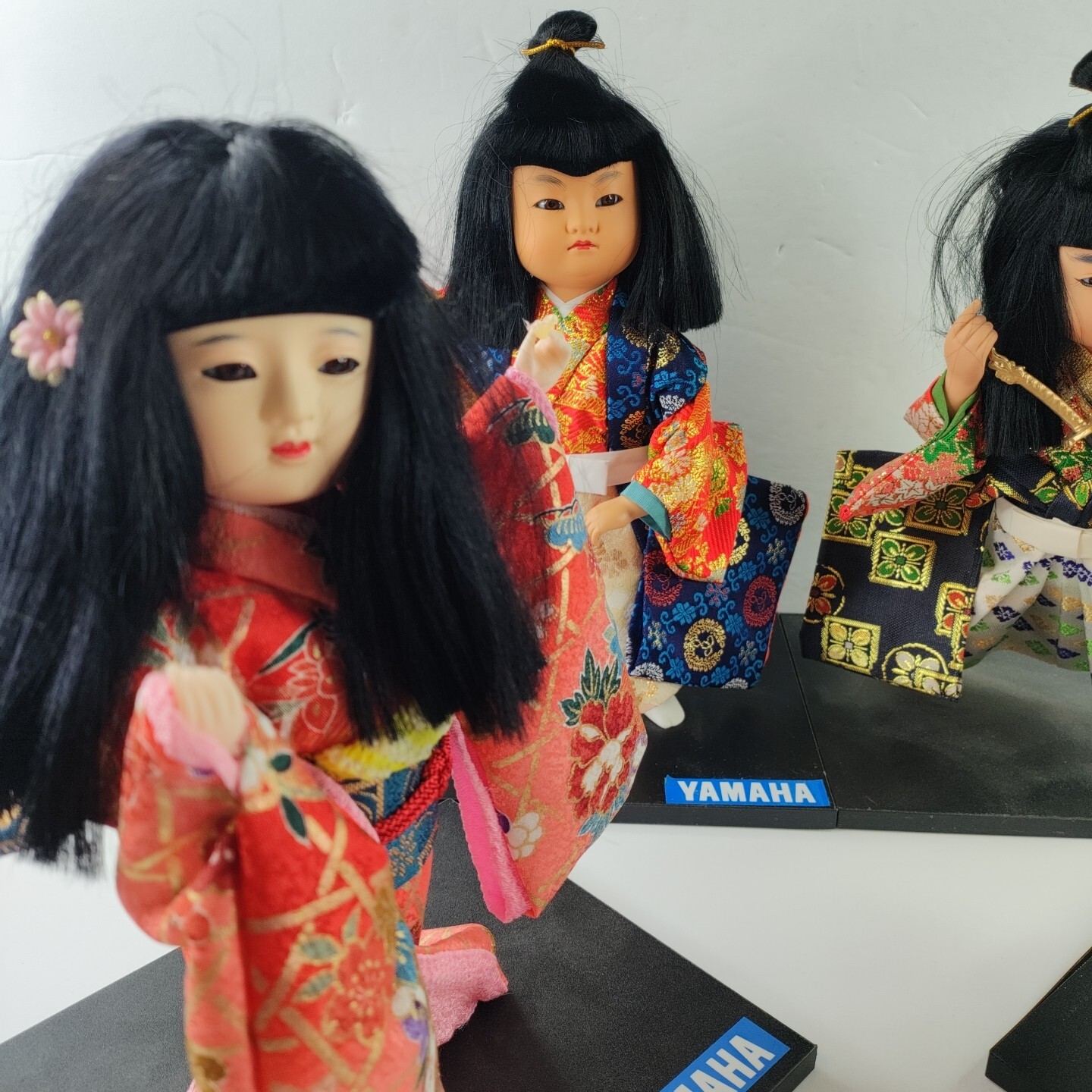 Rare Lot Yamaha Kyugetsu Doll Holding Fan Japanese Tokyo Japan Collectible Vtg 4
