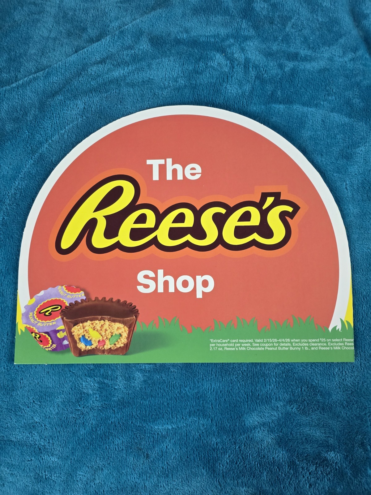 Reese’s Peanut Butter Cups Store Display Shop Signs The Cadbury Shop cardboard