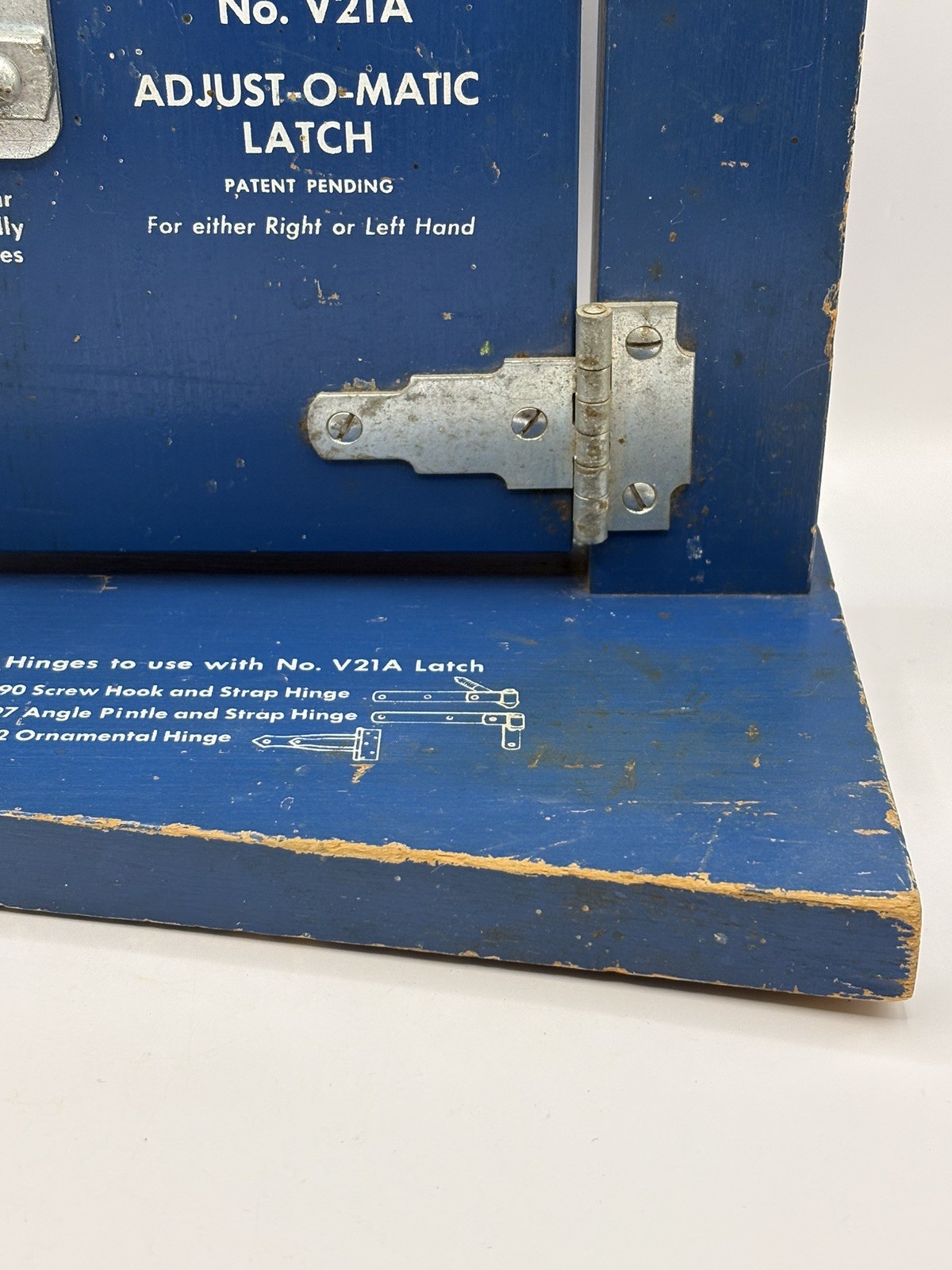 Vintage Hardware Store Display National Sterling ILL Salesman Sample Gate Latch