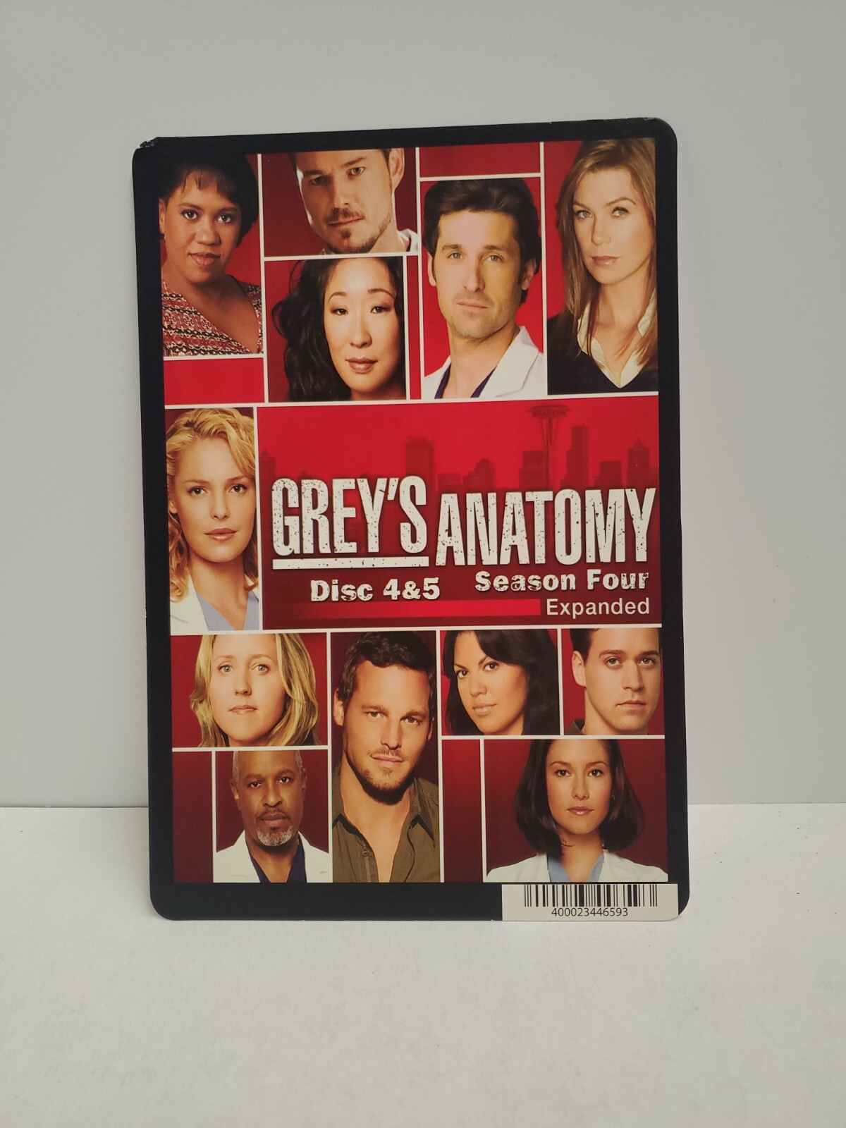 Grey’s Anatomy Season 4 Disc 4 & 5 BLOCKBUSTER DVD BACKER CARD ONLY 5.5″X8″