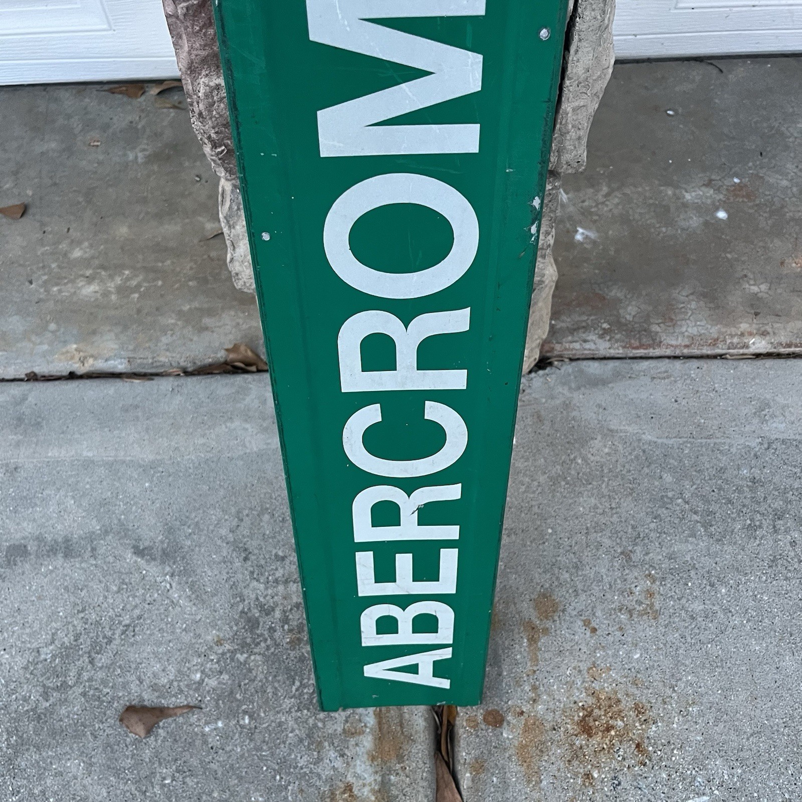 Abercrombie & Fitch Street Sign Drive Dr Store Display ? Green Aluminum A&F