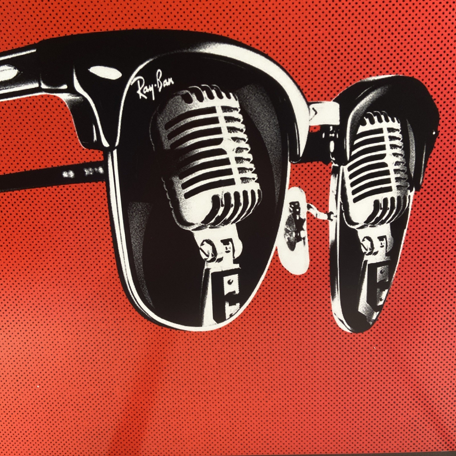 Ray-Ban Sunglasses Advertising Display Logo Sign Point Of Sale 15″x14” Man Cave